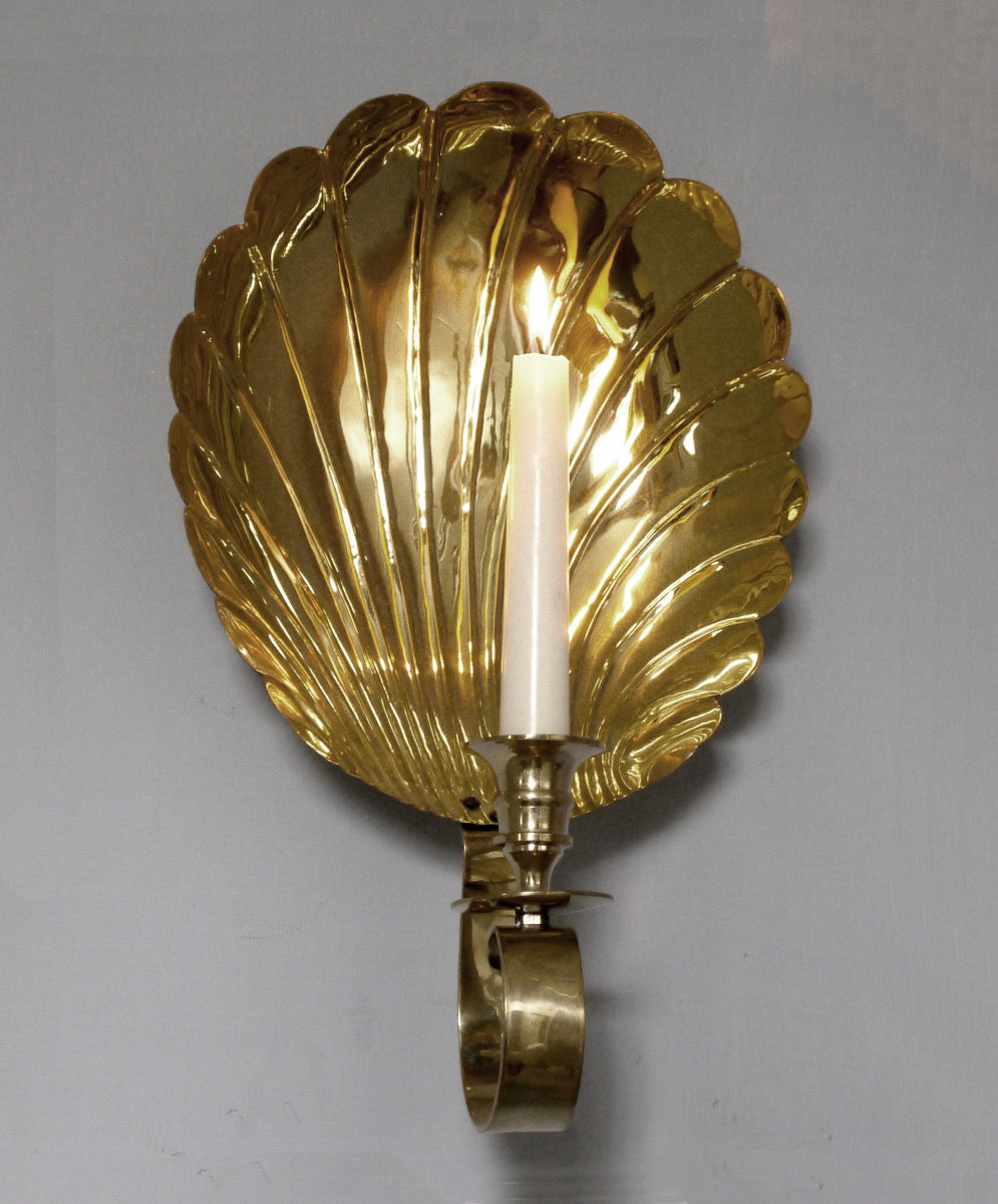 Scalloped Candle Sconce –